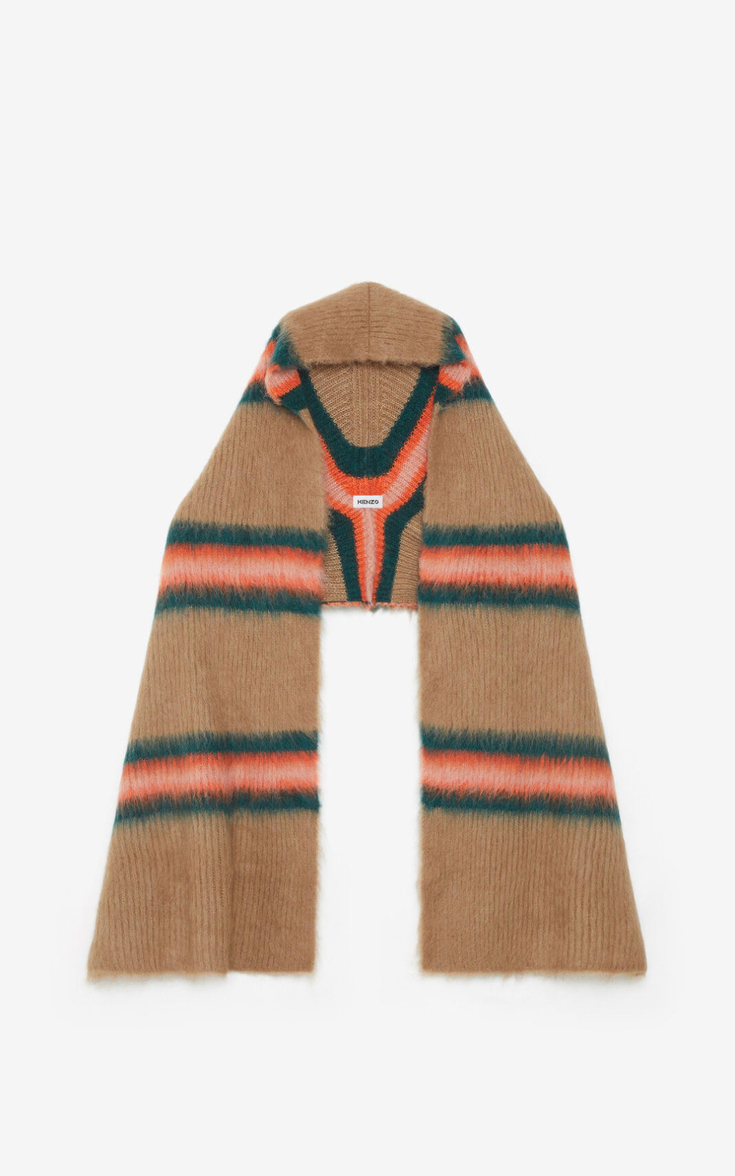 Kenzo Striped alpaca wool Halsduk Dam | 49123-PLCO